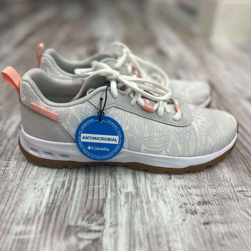 Columbia Gray and Pink Athletic Shoes with Cushioned Midsole